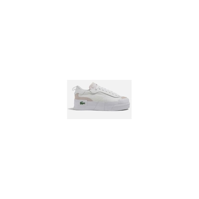 Women'S Lacoste L004 Platform Leather And Textile Color Block Sneakers