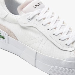 Women'S Lacoste L004 Platform Leather And Textile Color Block Sneakers