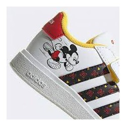 Zapatillas Grand Court Mickey Cf I Velcros Blanco