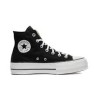 Chuck Taylor All Star Lift - Hi Canvas Bota Doble Suela Negra Blanco