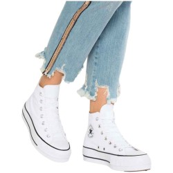 Chuck Taylor All Star Lift - Hi Canvas Bota Doble Suela Blanco